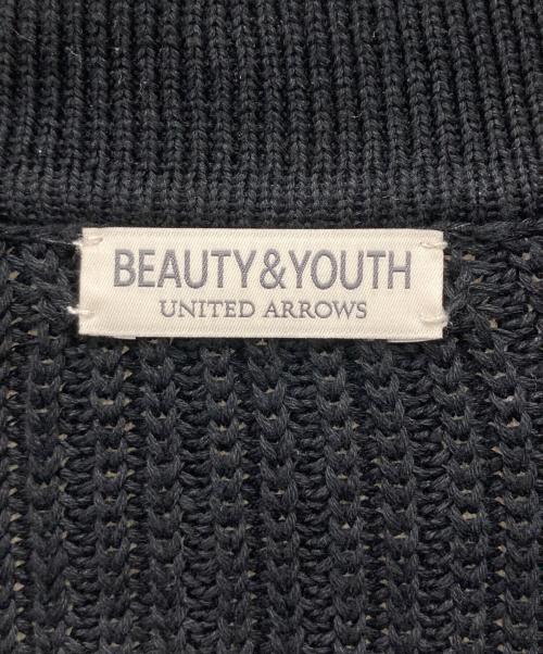 BEAUTY&YOUTH（ビューティーアンドユース）BEAUTY&YOUTH (ビューティーアンドユース) ドロップ アゼ ポロ ジップ ジャケット ブラック サイズ:Mの古着・服飾アイテム