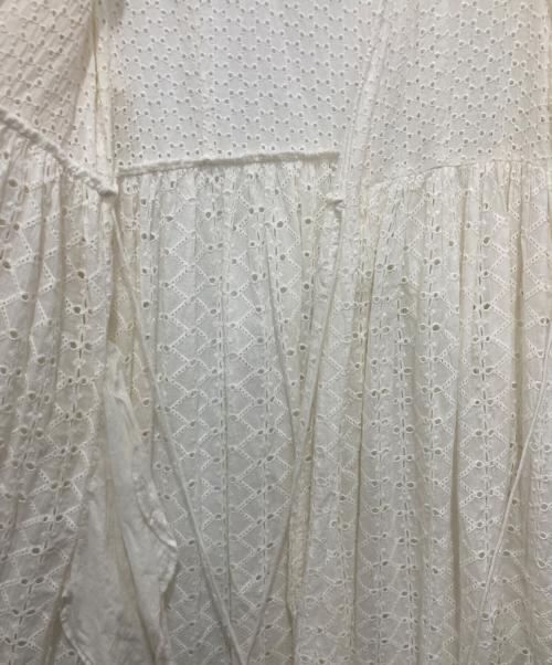 ne quittez pas（ヌキテパ）ne quittez pas (ヌキテパ) へムラミックスカシュクールガウン ホワイト サイズ:不明の古着・服飾アイテム