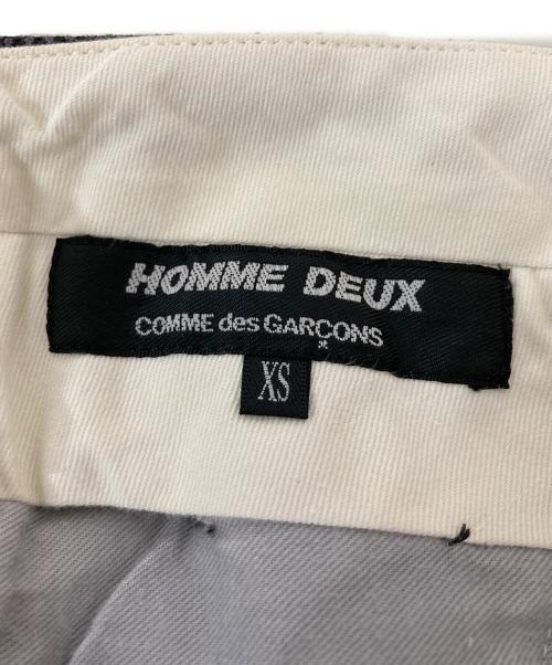 COMME des GARCONS HOMME DEUX（コムデギャルソン オム ドゥ）COMME des GARCONS HOMME DEUX (コムデギャルソン オム ドゥ) ウールポリタックパンツ グレー サイズ:XSの古着・服飾アイテム