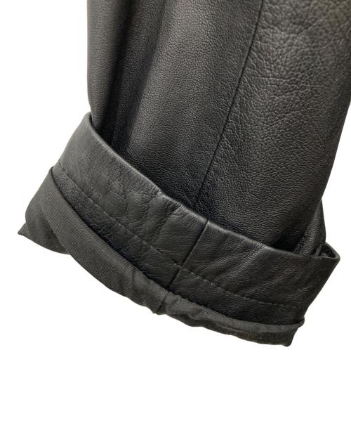 STEVEN ALAN（スティーブンアラン）STEVEN ALAN (スティーブンアラン) ITLY LAMB MAC COAT ブラック サイズ:Lの古着・服飾アイテム