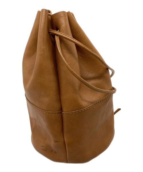 arts&crafts（アーツアンドクラフツ）arts&crafts (アーツアンドクラフツ) 巾着ドローストロングポーチ ベージュの古着・服飾アイテム