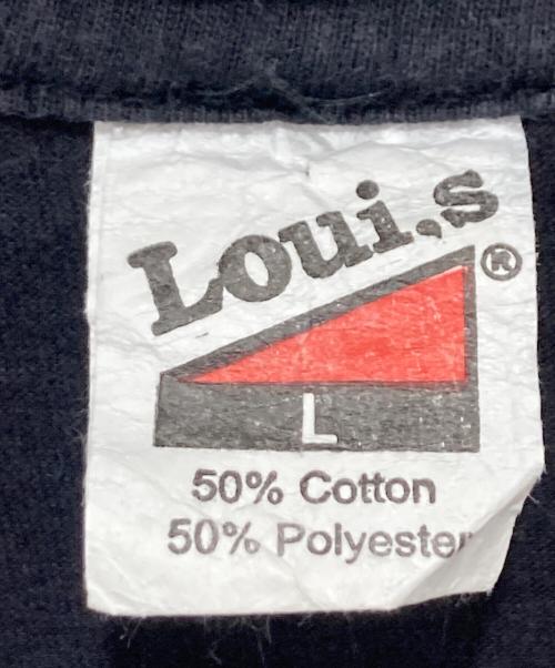 Louis（ルイス）Louis (ルイス) プリントTシャツ ブラック サイズ:Lの古着・服飾アイテム