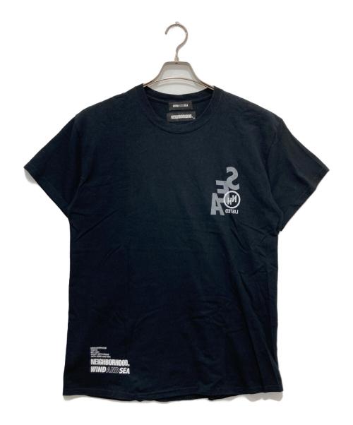 NEIGHBORHOOD（ネイバーフッド）NEIGHBORHOOD (ネイバーフッド) WIND AND SEA (ウィンダンシー) Tシャツ ブラック サイズ:Lの古着・服飾アイテム