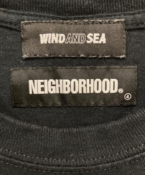NEIGHBORHOOD（ネイバーフッド）NEIGHBORHOOD (ネイバーフッド) WIND AND SEA (ウィンダンシー) Tシャツ ブラック サイズ:Lの古着・服飾アイテム