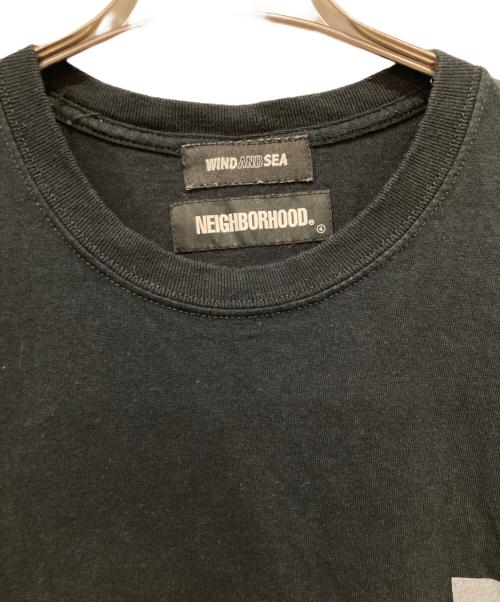 NEIGHBORHOOD（ネイバーフッド）NEIGHBORHOOD (ネイバーフッド) WIND AND SEA (ウィンダンシー) Tシャツ ブラック サイズ:Lの古着・服飾アイテム