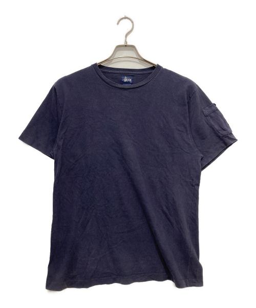 stussy（ステューシー）stussy (ステューシー) ポケットTシャツ ネイビー サイズ:Mの古着・服飾アイテム