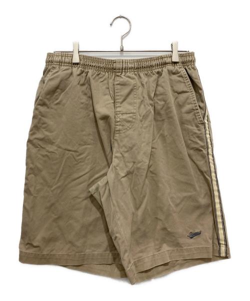 stussy（ステューシー）stussy (ステューシー) サイドラインハーフパンツ/OLDSTUSSY/紺タグ ベージュ サイズ:Mの古着・服飾アイテム