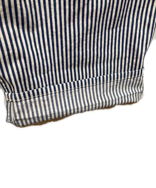 BURGUS PLUS（バーガスプラス）BURGUS PLUS (バーガスプラス) Hickory Stripe Bib Overall インディゴ サイズ:36の古着・服飾アイテム