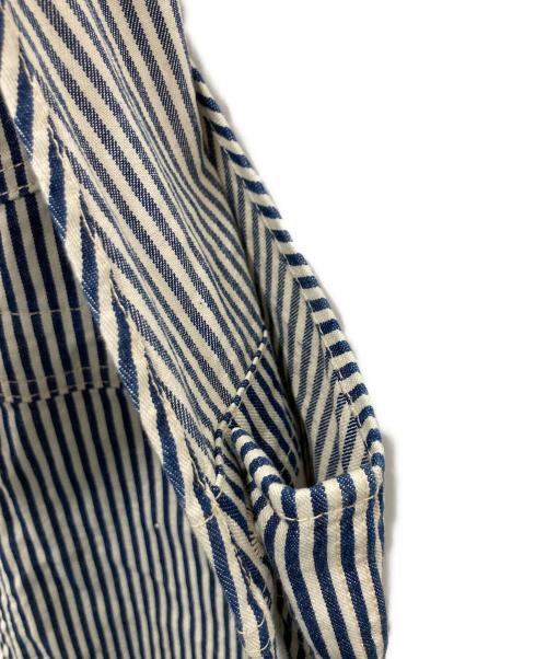 BURGUS PLUS（バーガスプラス）BURGUS PLUS (バーガスプラス) Hickory Stripe Bib Overall インディゴ サイズ:36の古着・服飾アイテム