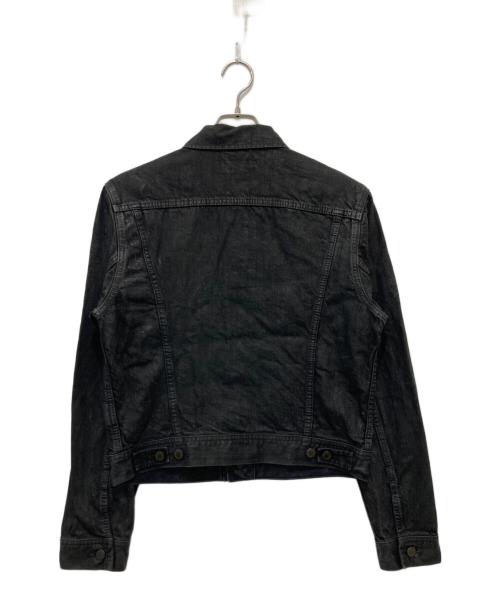 RALPH LAUREN BlackLabel（ラルフローレンブラックレーベル）RALPH LAUREN BlackLabel (ラルフローレンブラックレーベル) ブラックデニムジャケット ブラック サイズ:Sの古着・服飾アイテム