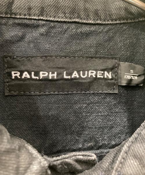RALPH LAUREN BlackLabel（ラルフローレンブラックレーベル）RALPH LAUREN BlackLabel (ラルフローレンブラックレーベル) ブラックデニムジャケット ブラック サイズ:Sの古着・服飾アイテム