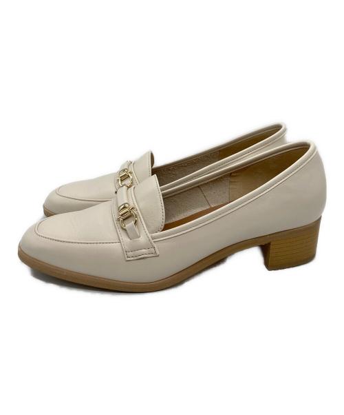 DIANA（ダイアナ）DIANA (ダイアナ) ビット付きローファー アイボリー サイズ:23　1/2の古着・服飾アイテム