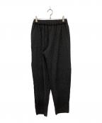 machattマチャット）の古着「カットジャガードイージーパンツ」｜ブラック