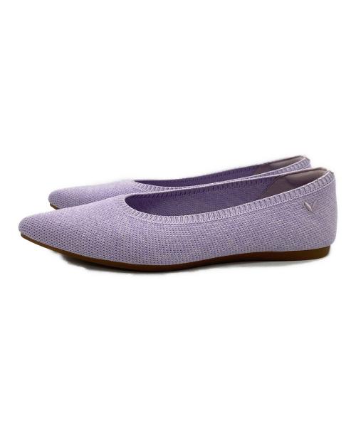 VIVAIA（ビバイア）VIVAIA (ビバイア) ニットパンプス パープル サイズ:38の古着・服飾アイテム