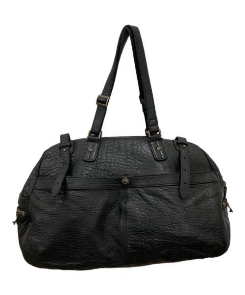 vinterks（ヴィンタークス）vinterks (ヴィンタークス) レザーボストンバッグ ブラックの古着・服飾アイテム