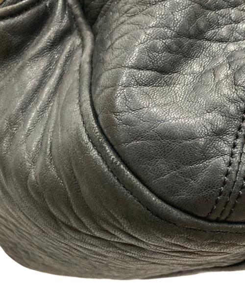 vinterks（ヴィンタークス）vinterks (ヴィンタークス) レザーボストンバッグ ブラックの古着・服飾アイテム