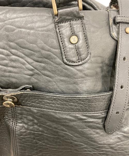 vinterks（ヴィンタークス）vinterks (ヴィンタークス) レザーボストンバッグ ブラックの古着・服飾アイテム