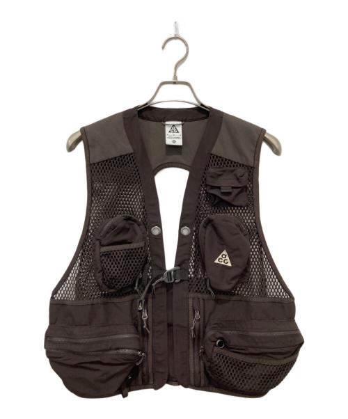 NIKE ACG（ナイキエーシージー）NIKE ACG (ナイキエージーシー) BUTTLES VEST ブラウン サイズ:Mの古着・服飾アイテム