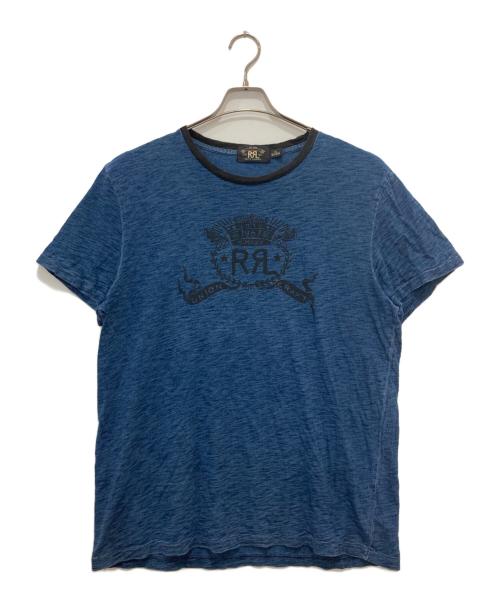 RRL（ダブルアールエル）RRL (ダブルアールエル) プリントTシャツ ネイビー サイズ:XLの古着・服飾アイテム