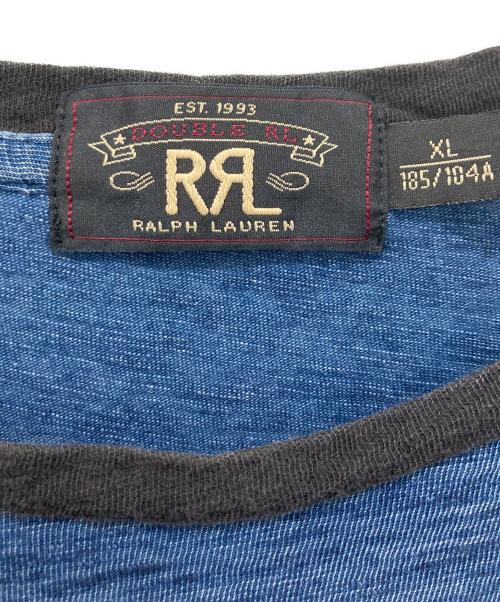 RRL（ダブルアールエル）RRL (ダブルアールエル) プリントTシャツ ネイビー サイズ:XLの古着・服飾アイテム