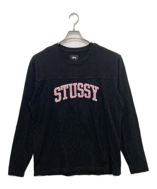 stussy（ステューシー）stussy (ステューシー) ロゴカットソー ブラック サイズ:Lの古着・服飾アイテム