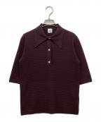 6(ROKU) BEAUTY&YOUTHロク ビューティーアンドユース）の古着「MINI DIA MOTIF SHIRT KNIT PULLOVER」｜パープル