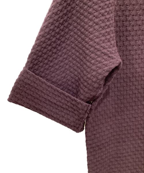 6(ROKU) BEAUTY&YOUTH（ロク ビューティーアンドユース）6(ROKU) BEAUTY&YOUTH (ロク ビューティーアンドユース) MINI DIA MOTIF SHIRT KNIT PULLOVER パープル サイズ:下記参照の古着・服飾アイテム
