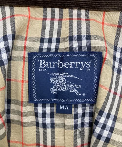Burberry's（バーバリー）Burberry's (バーバリーズ) エルボーパッチコーデュロイジャケット ブラウン サイズ:MAの古着・服飾アイテム