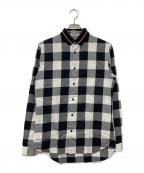 Diorディオール）の古着「チェックシャツ」｜ホワイト×ブラック