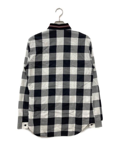 Dior（ディオール）Dior (ディオール) チェックシャツ ホワイト×ブラック サイズ:39の古着・服飾アイテム