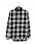 Dior（ディオール）の古着「チェックシャツ」｜ホワイト×ブラック