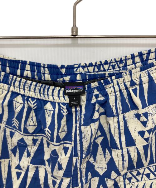 Patagonia（パタゴニア）Patagonia (パタゴニア) Baggies Shorts ブルー×アイボリー サイズ:Sの古着・服飾アイテム
