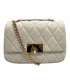 Kate Spadeケイトスペード）の古着「キルティングショルダーバッグ」｜アイボリー