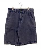 PASSPORTパスポート）の古着「Workers Club Denim Short」｜パープル