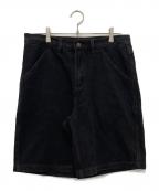 PASSPORTパスポート）の古着「WORKERS CLUB JEANS SHORT R42 WASHED BLACK」｜ブラック