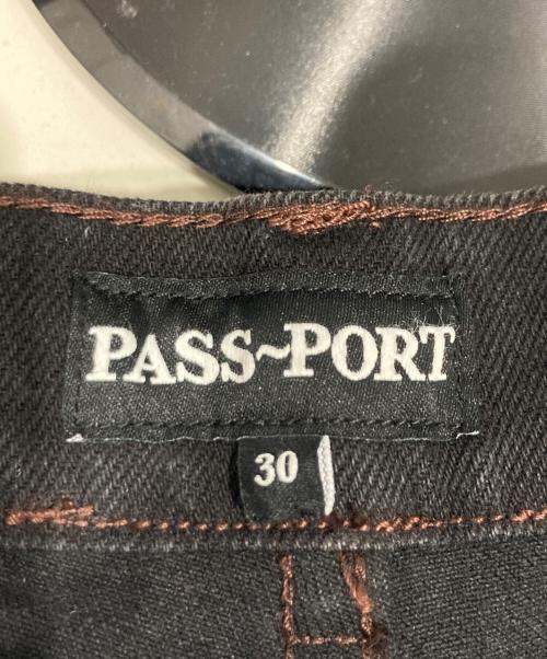 PASSPORT（パスポート）PASSPORT (パスポート) WORKERS CLUB JEANS SHORT R42 WASHED BLACK ブラック サイズ:W30の古着・服飾アイテム