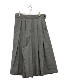 45R（フォーティファイブ・アール）の古着「サマーウールのキュロットスカート」｜グレー