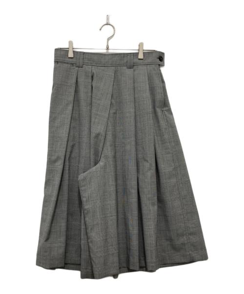 45R（フォーティファイブ・アール）45R (フォーティファイブ・アール) サマーウールのキュロットスカート グレー サイズ:2の古着・服飾アイテム