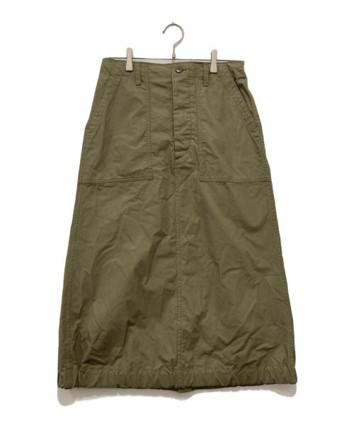 45R（フォーティファイブ・アール）45R (フォーティファイブ・アール) リップストップのベイカースカート オリーブ サイズ:不明の古着・服飾アイテム
