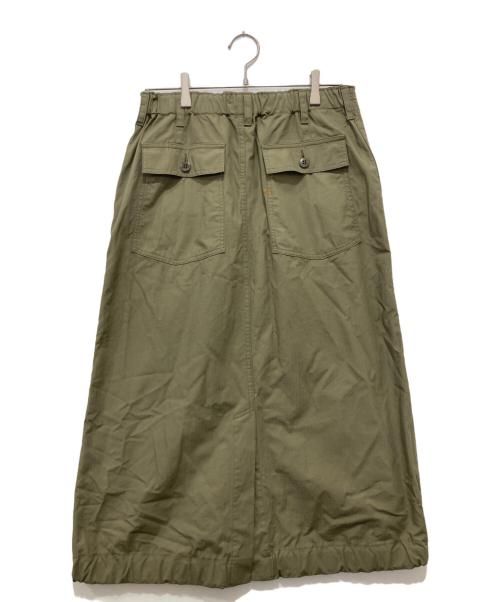 45R（フォーティファイブ・アール）45R (フォーティファイブ・アール) リップストップのベイカースカート オリーブ サイズ:不明の古着・服飾アイテム