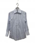 GUCCIグッチ）の古着「ストライプシャツ」｜ブルー