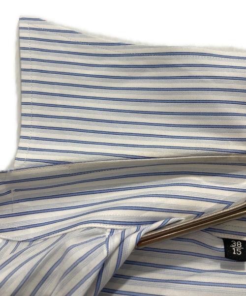 GUCCI（グッチ）GUCCI (グッチ) ストライプシャツ ブルー サイズ:38/15の古着・服飾アイテム