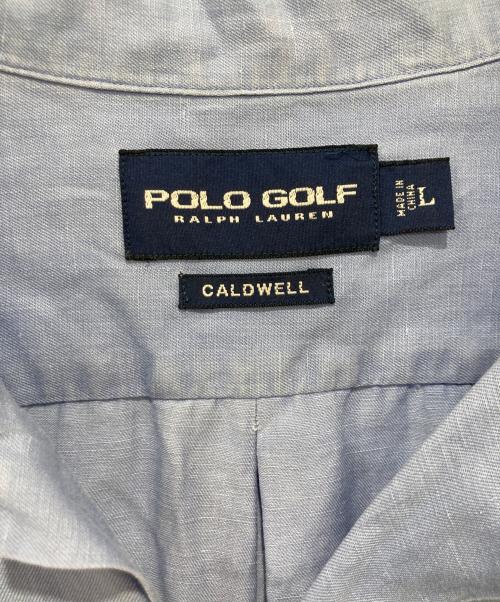 POLO GOLF（ポロ ゴルフ）POLO GOLF (ポロ ゴルフ) オープンカラーシャツ ブルー サイズ:Lの古着・服飾アイテム