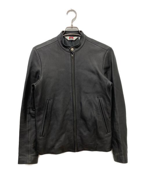 BEN DAVIS（ベンデイビス）BEN DAVIS (ベンデイビス) ラムレザージャケット ブラック サイズ:Ｍの古着・服飾アイテム