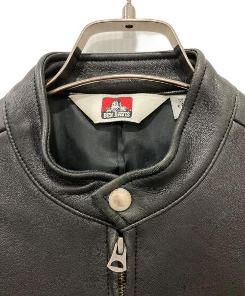 BEN DAVIS（ベンデイビス）BEN DAVIS (ベンデイビス) ラムレザージャケット ブラック サイズ:Ｍの古着・服飾アイテム