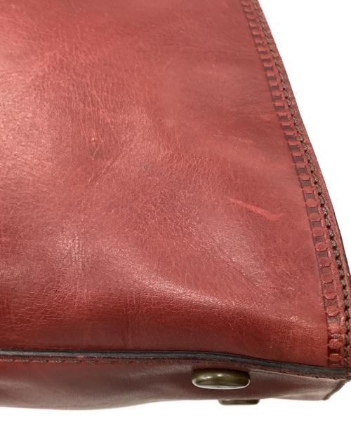 FOSSIL（フォッシル）FOSSIL (フォッシル) 2WAYレザーバッグ レッドの古着・服飾アイテム