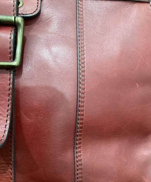 FOSSIL（フォッシル）FOSSIL (フォッシル) 2WAYレザーバッグ レッドの古着・服飾アイテム