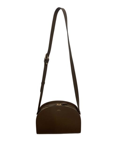 A.P.C.（アーペーセー）A.P.C. (アーペーセー) DEMI-LUNE ショルダーバッグ ブラウンの古着・服飾アイテム