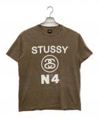 stussyステューシー）の古着「NO.4 PIG. DYED TEE/USA製」｜ブラウン