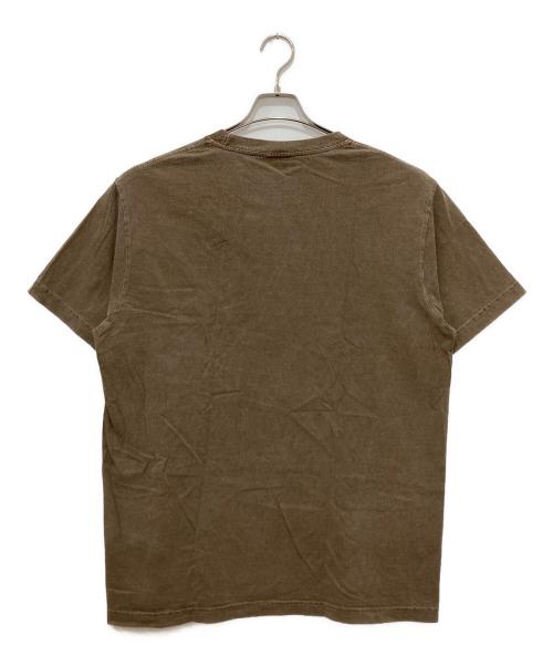 stussy（ステューシー）stussy (ステューシー) NO.4 PIG. DYED TEE/USA製 ブラウン サイズ:Lの古着・服飾アイテム